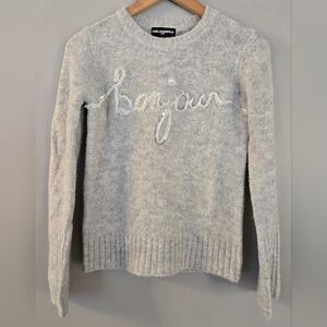 Karl Lagerfeld Paris BONJOUR Grey Sweater Women's Size‎ XS